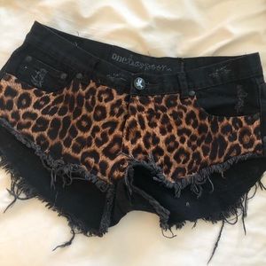 One Teaspoon leopard shorts